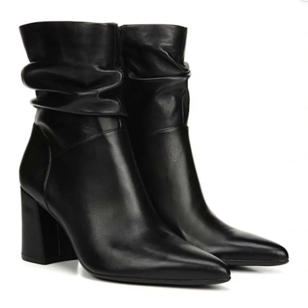 COPY - Naturalizer Hollace slouchy leather chunky ankle booties - Picture 1 of 6